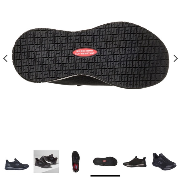 Skechers Slip Resistant All Black Work Shoes Size 9 - Picture 2 of 12